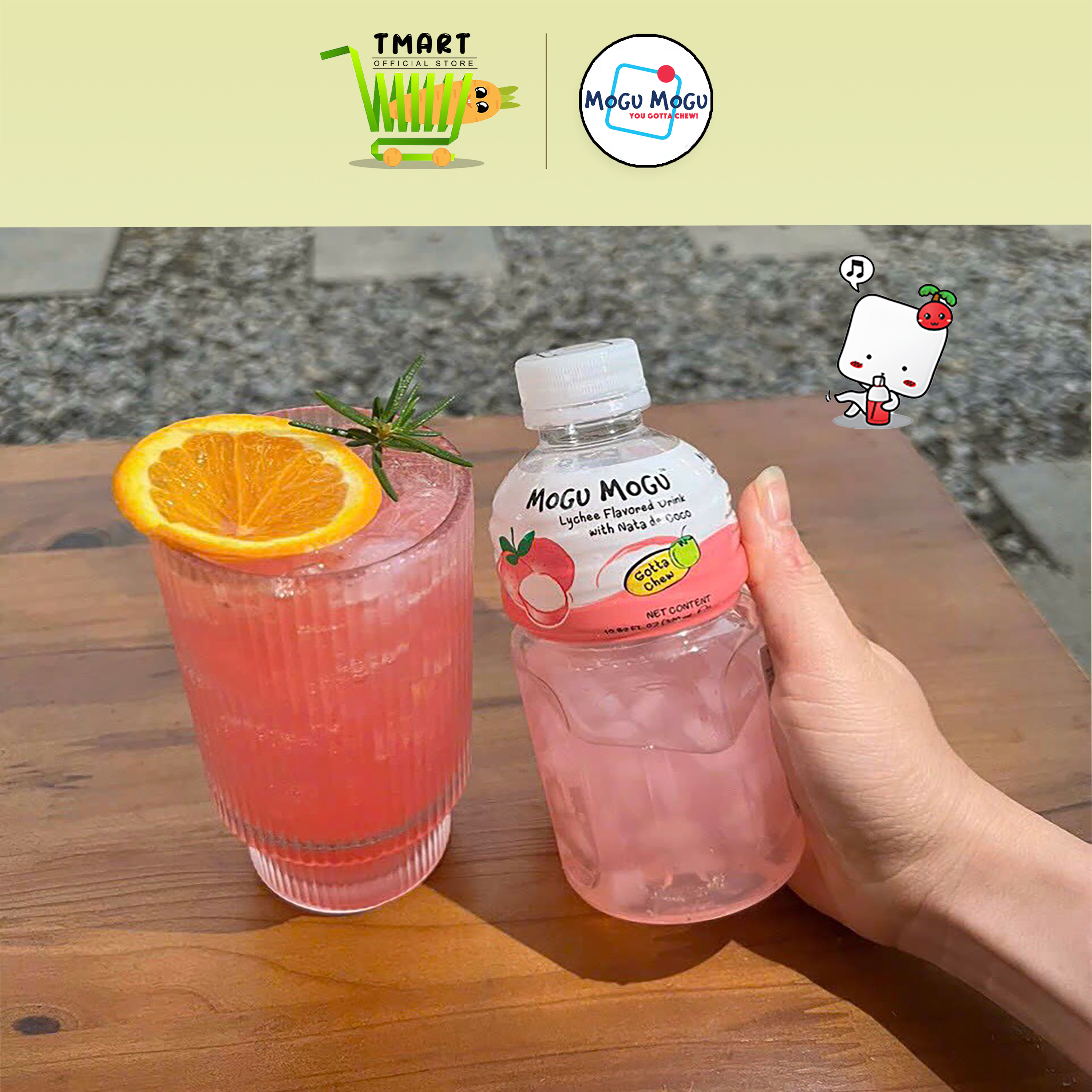Nước Thạch Dừa MOGU MOGU Thái Lan Các Vị (Chai 320ML)