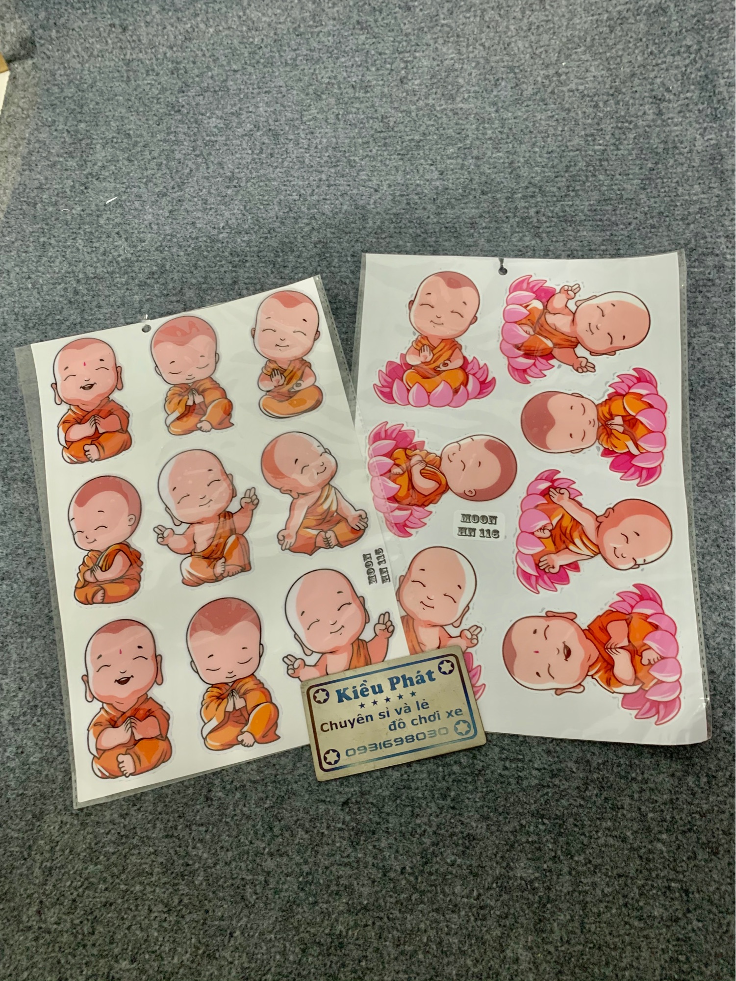 Tem decal Hình Chú Tiểu Giá 1 Tấm