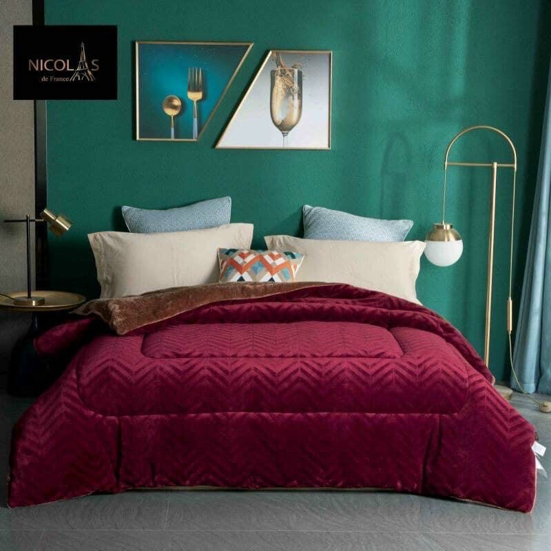 Chăn Lông Cừu Pháp NICOLAS 4kg - Hàng Nhập nguyên chiếc