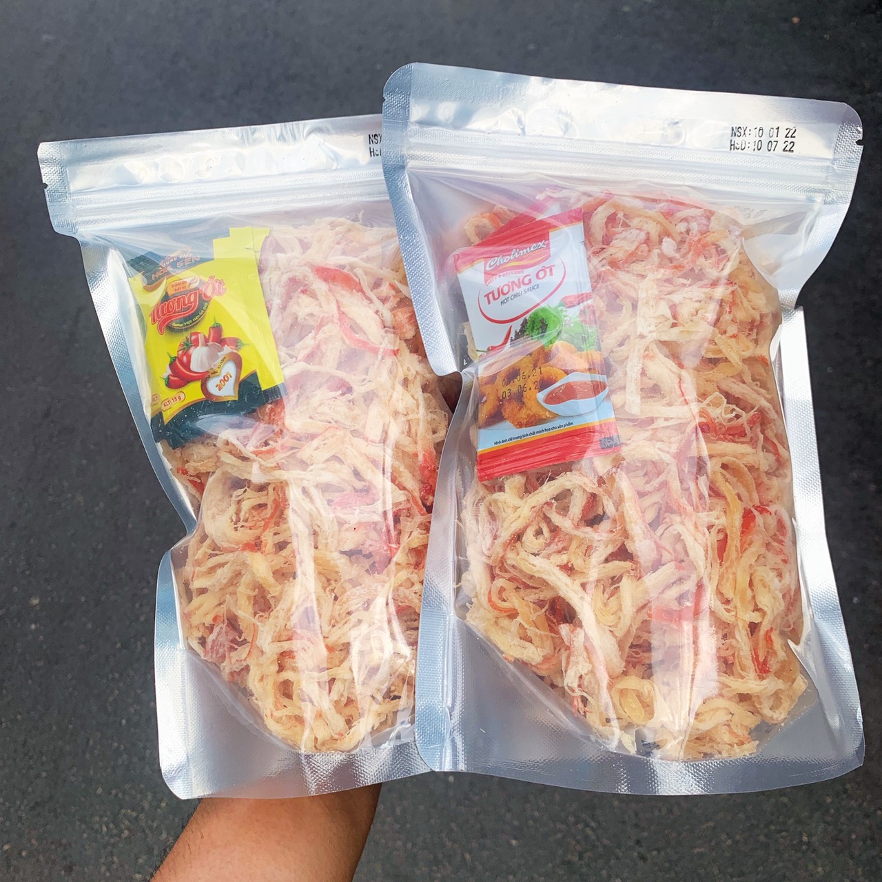 [ 500.Gram ] Mực Hấp Nước Cốt Dừa -  KHÔ MỰC XÉ SỢI HẤP NƯỚC DỪA CỰC NGON