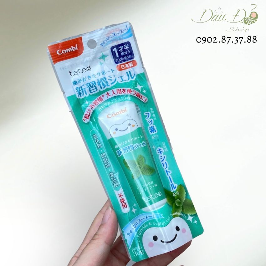 KEM ĐÁNH RĂNG CHO BÉ COMBI - Hàng nội địa Nhật