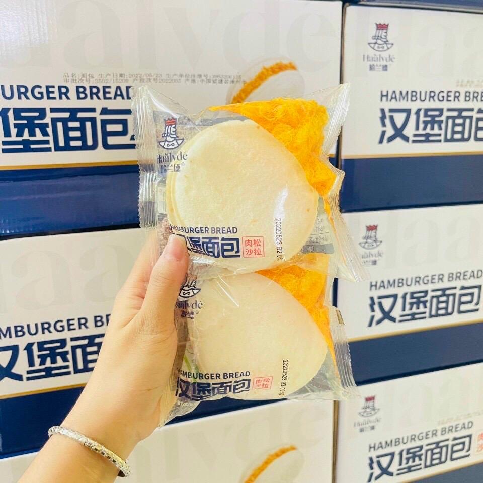 Bánh Hamburger nhân sữa chua ruốc siêu ngon