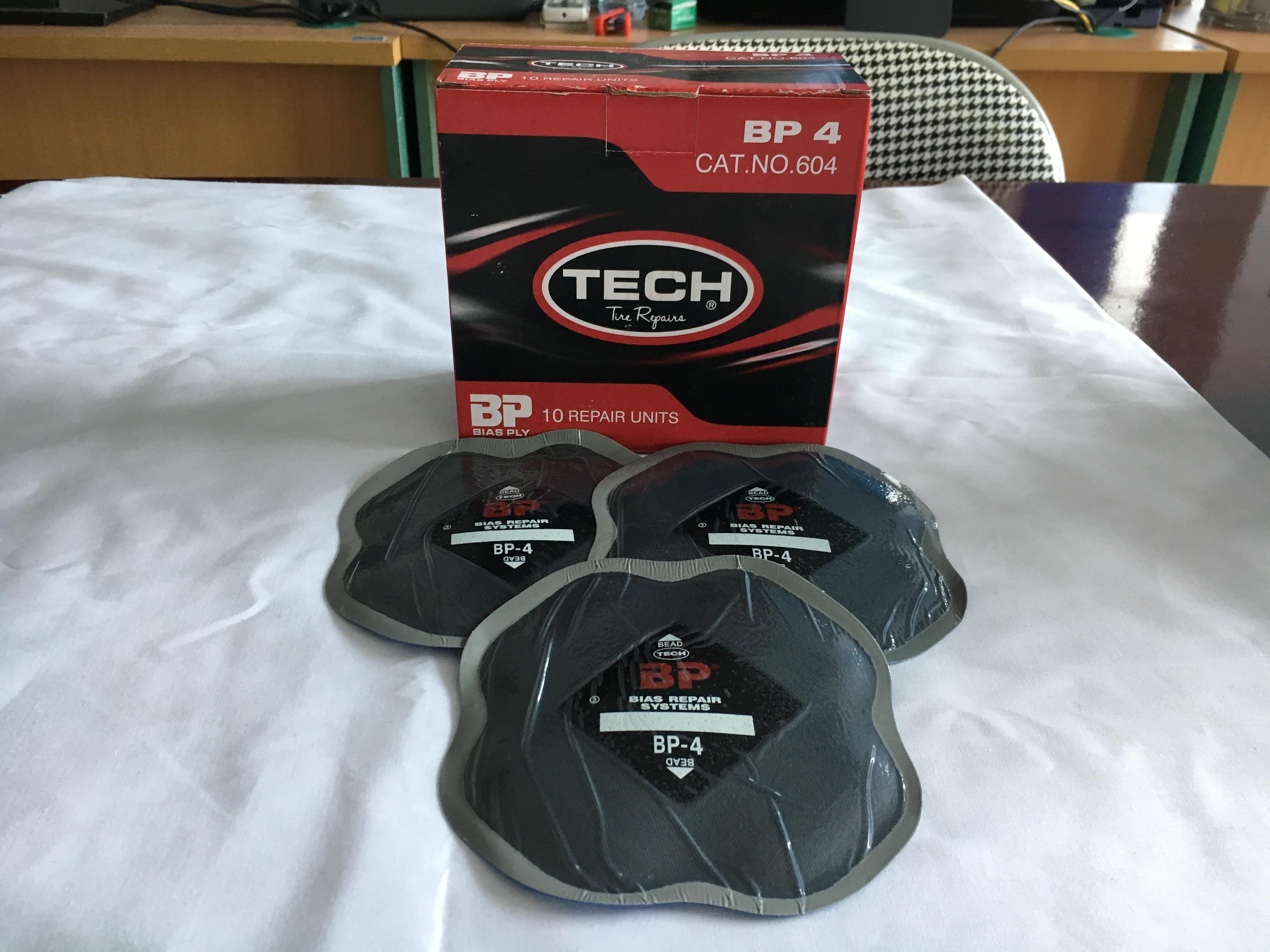 Hộp 10 miếng vá lốp bố chéo Tech BP-4 (Bias, 130mm)