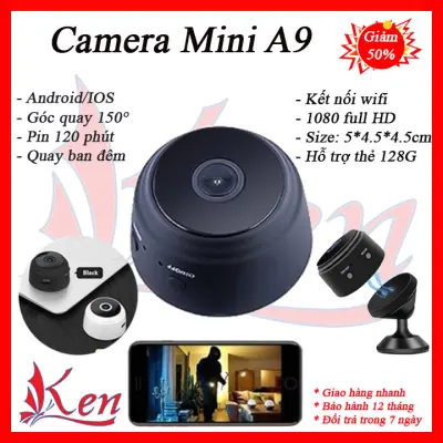 Camera mini - Camera mini siêu nhỏ wifi - Camera wifi - Camera siêu nhỏ - Camera an ninh - Camera A9