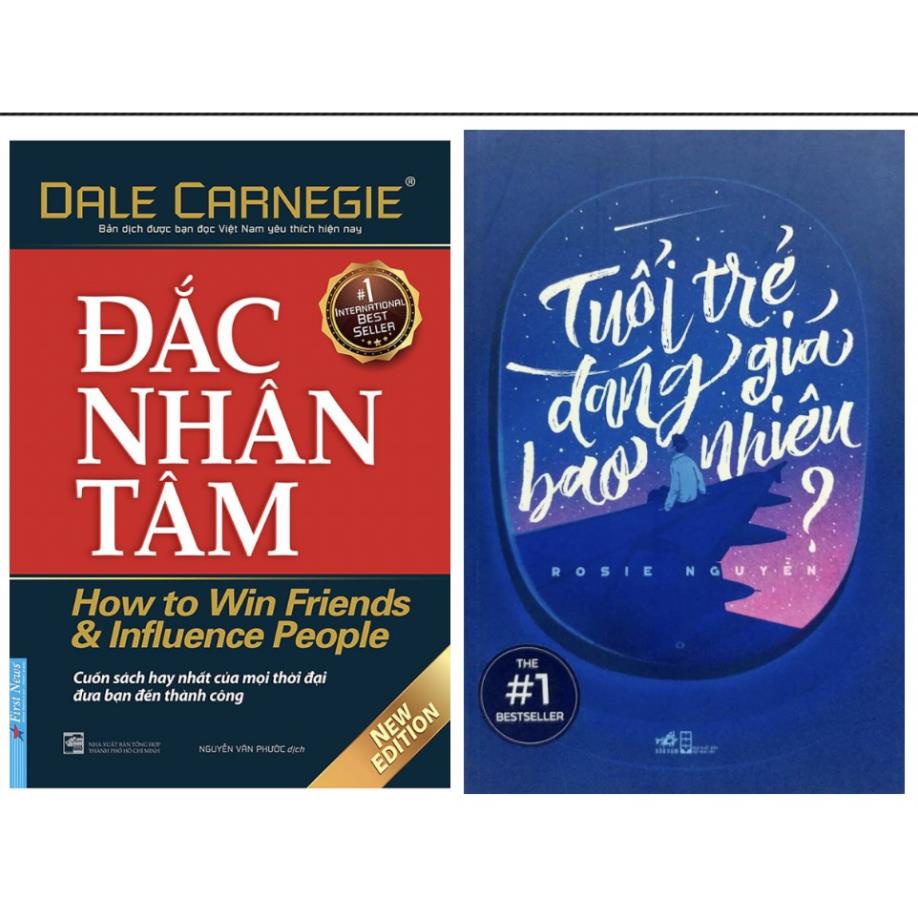 Sách - Combo 2 cuốn đắc nhân tâm và tuổi trẻ đáng giá bao nhiêu