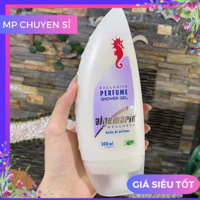 Sữa tắm cá ngựa 300ml sạch sâu mềm mịn trắng da dưỡng ẩm