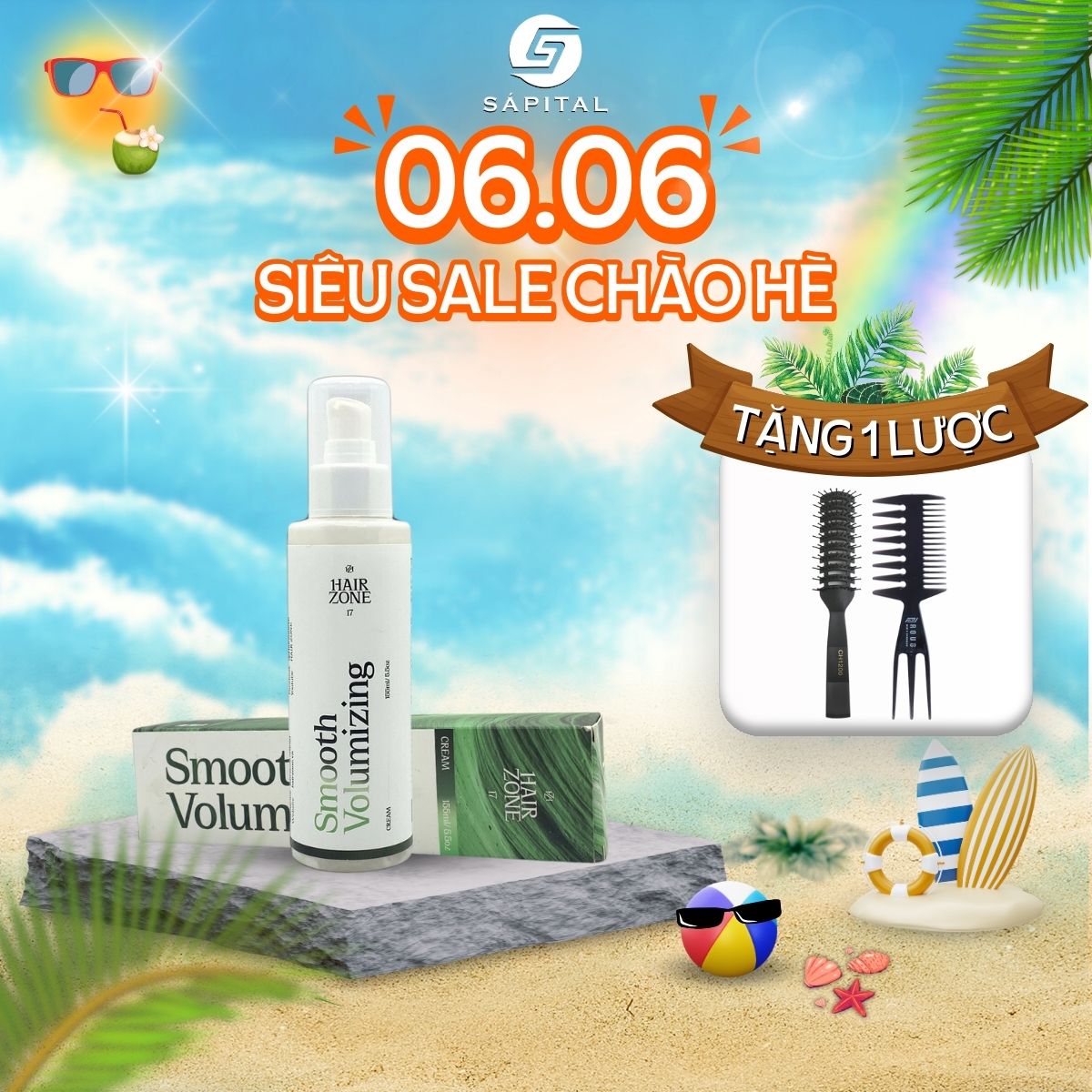 Xịt tạo phồng Pre-styling Smooth Volumizing by Hairzone | Dưỡng tóc cấp ẩm làm mượt suốt 12h - 115ml