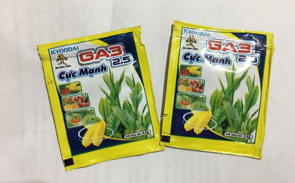 Combo 3 Gói Kích thích nảy chồi cực mạnh cho cây cảnh (hoa hồng, lan, ..) GA3 phun là bật lộc, bật mầm nhanh