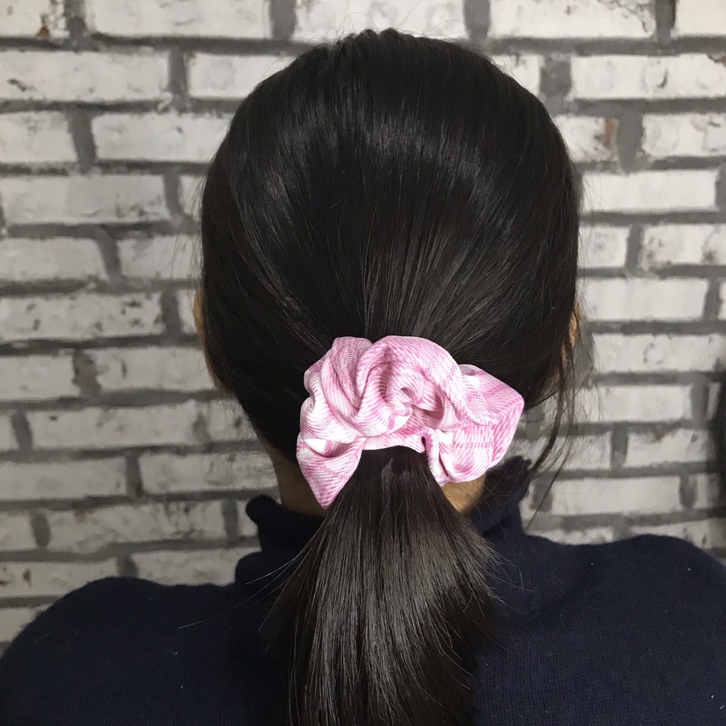 Chun cột tóc scrunchies nhiều màu sắc co dãn tốt