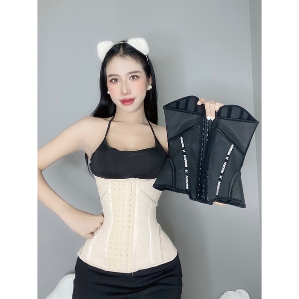 [ Combo Tặng nối + lót liner] Đai Latex BIẾN NHIỆT Voronin Cao Cấp ( mẫu mới)