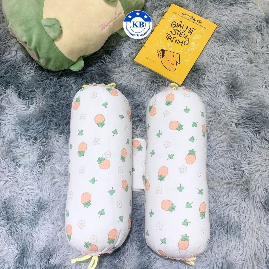 Gối Chặn Xô Muslin Cho Bé Sơ Sinh Cao Cấp