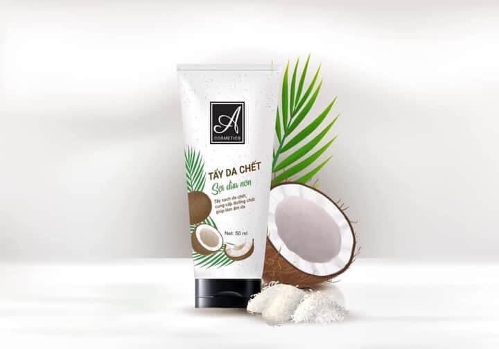 Tẩy Tế Bào Chết Face Sợi Dừa Non Acosmetics tuýp lớn 120ml