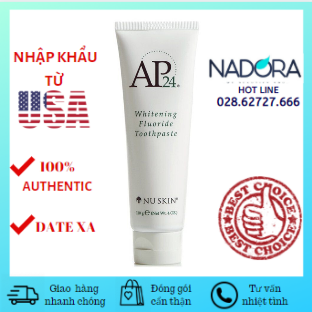 KEM ĐÁNH RĂNG TRẮNG SÁNG AP24 WHITENING FLOURIDE TOOTHPASTE