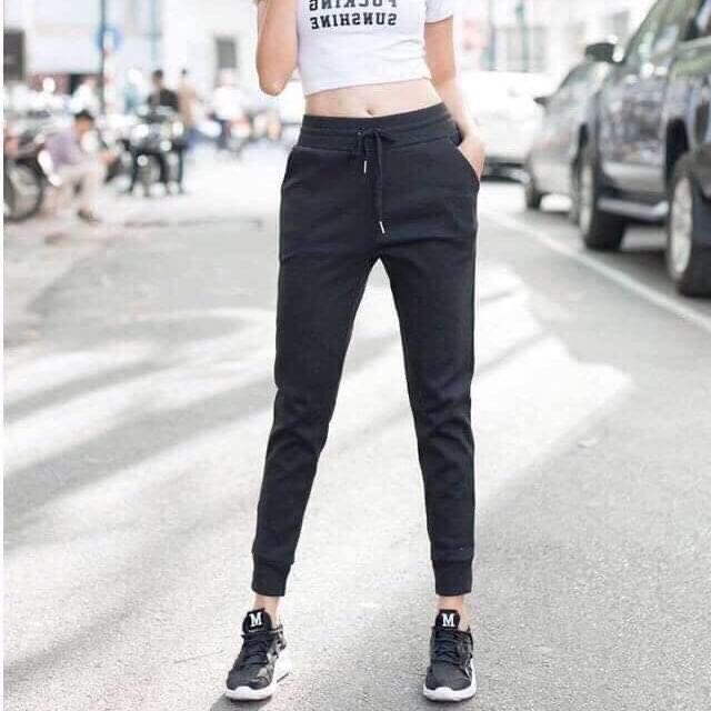 Quần Jogger Len Tăm chất dày dặn , co giãn tốt