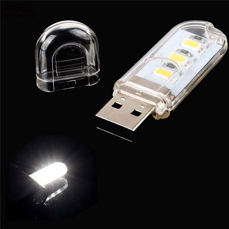 Thanh đèn mini 3 Led cắm cổng USB tiện dụng - Sáng trắng