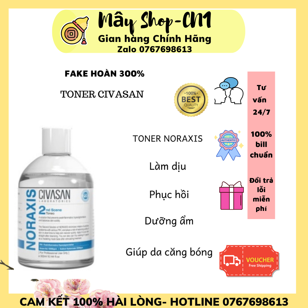 Toner căng bóng phục hồi da Civasan FULL size 300ml