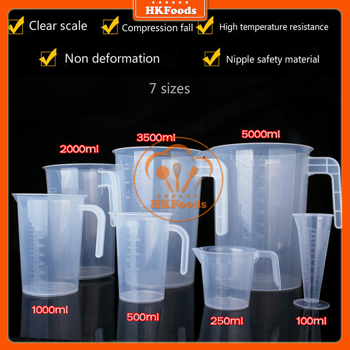Ca đong nhựa có vạch chia định lượng 1000ml