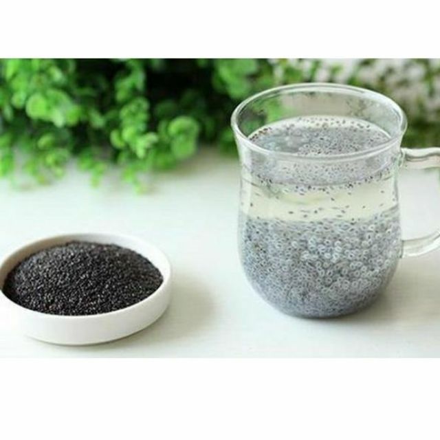 [HCM]Hũ 100g Basil seed - hạt é (khô) dùng trong các loại chè, sương sa