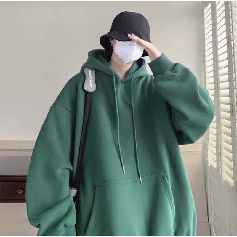 Áo khoác hoodie nam, hoodie basic unisex nỉ from rộng màu đen, xanh,xám - g8_shop
