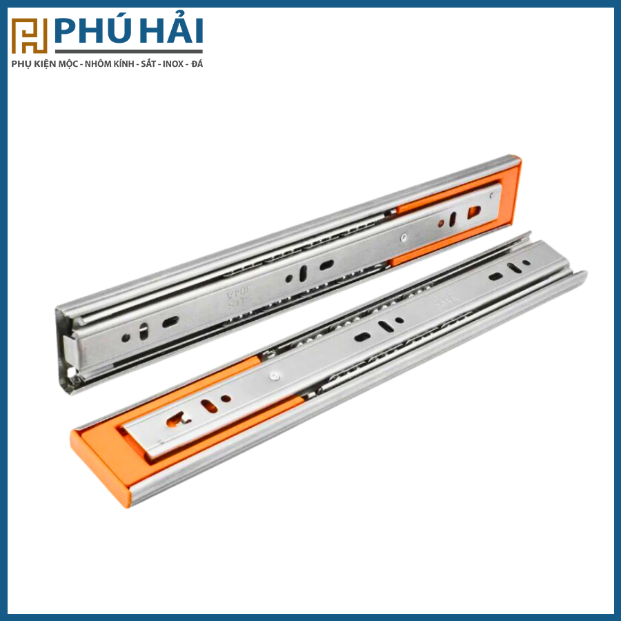 Ray bi giảm chấn zub, ray trượt hộc tủ giảm chấn