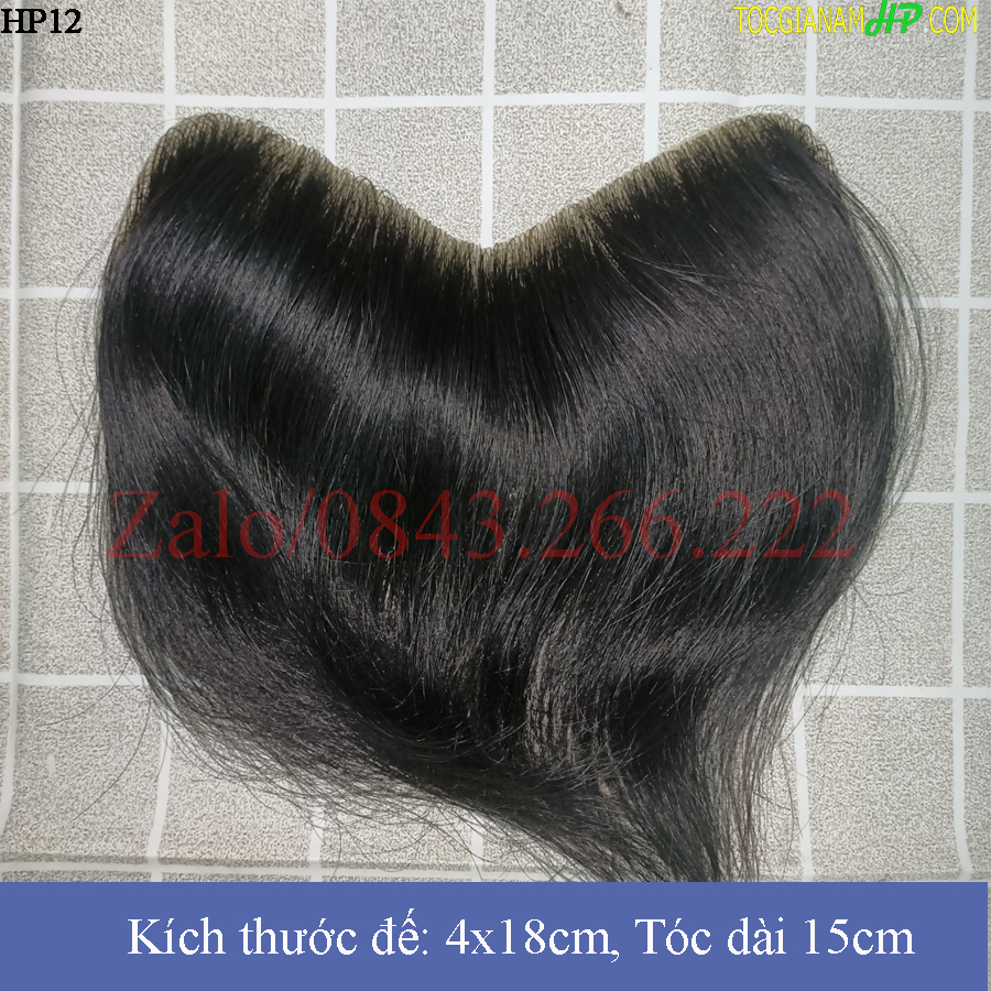 Tóc giả mái chữ M siêu da đầu che trán cao
