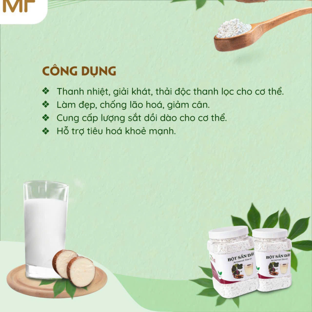 BỘT SẮN DÂY NGUYÊN CHẤT 500G