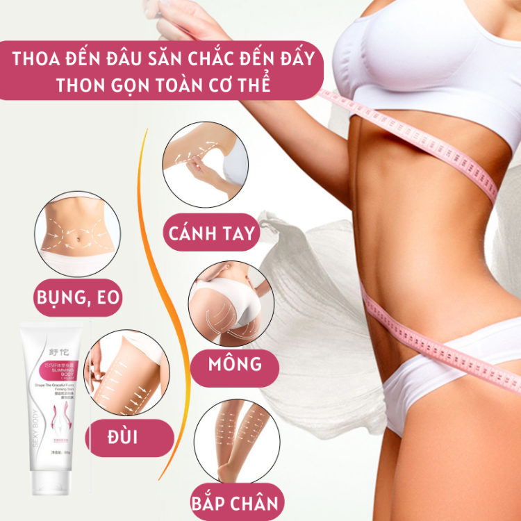 (CHÍNH HÃNG) Kem giảm cân Đốt cháy mỡ thừa Kem đốt cháy chất béo 60g
