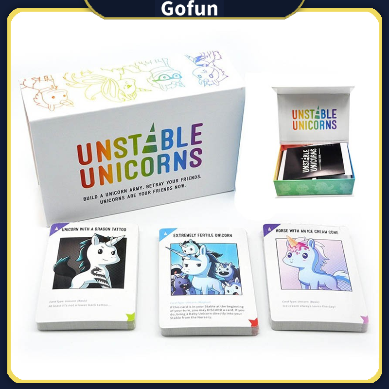 Bộ Unstable Unicorns Board Game kỳ lân bất định vui nhộn độc đáo
