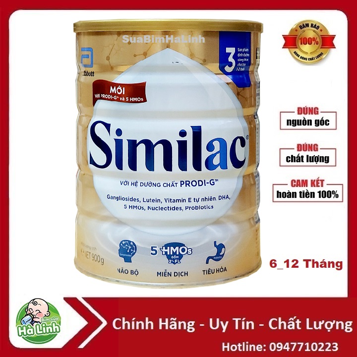 Sữa Bột abbott similac 1/2/3/4 900g (Date 2026)
