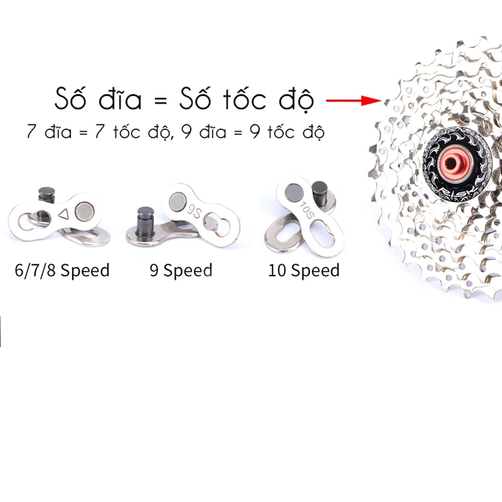 Master Link Khóa Nối Mắt Xích Xe Đạp 6-7-8S/ 9S/ 10S MLH