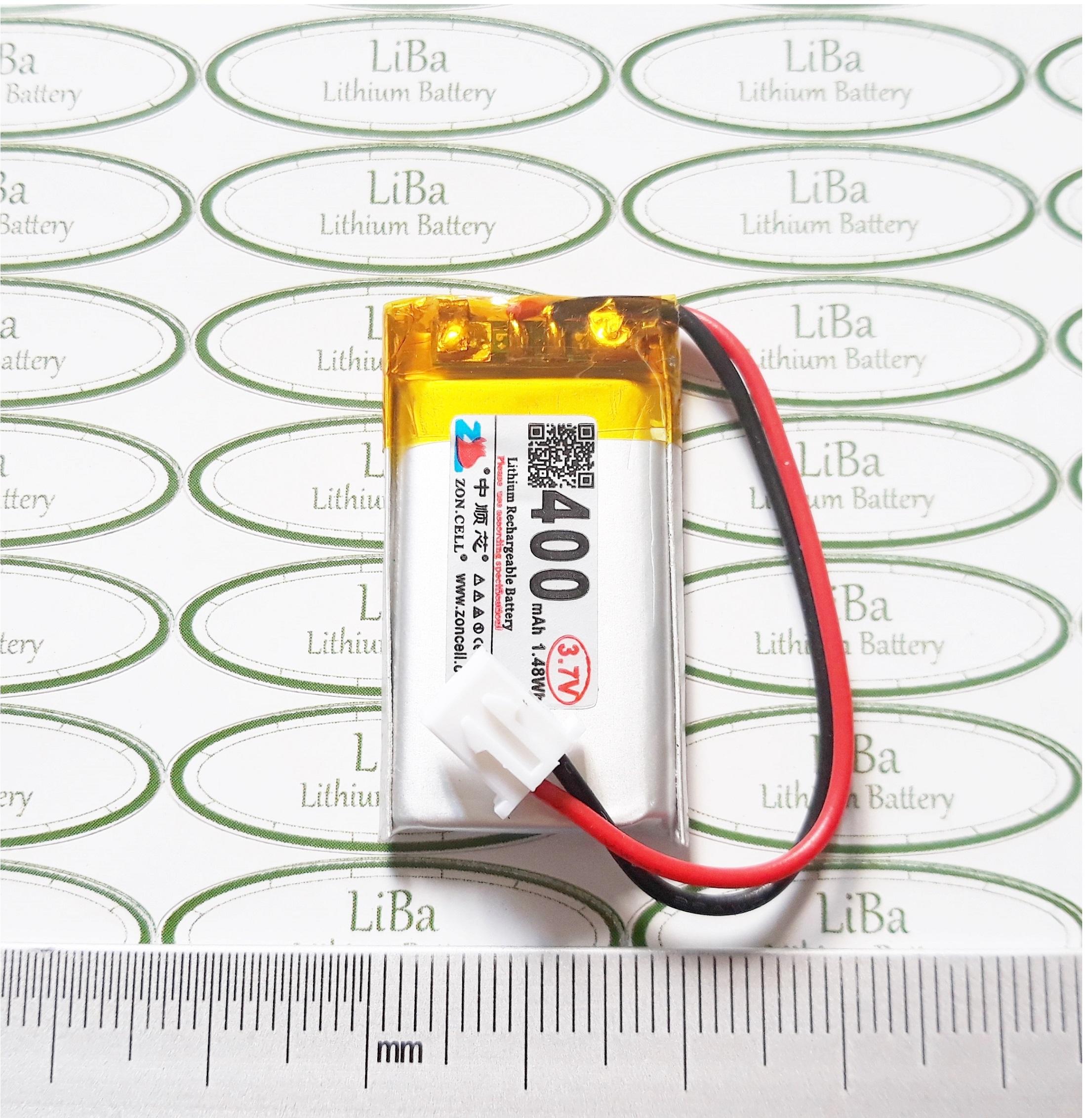 [HCM]Pin Smart Watch  3.7V 400mAh 4 x 20 x 35 mm - LiBa