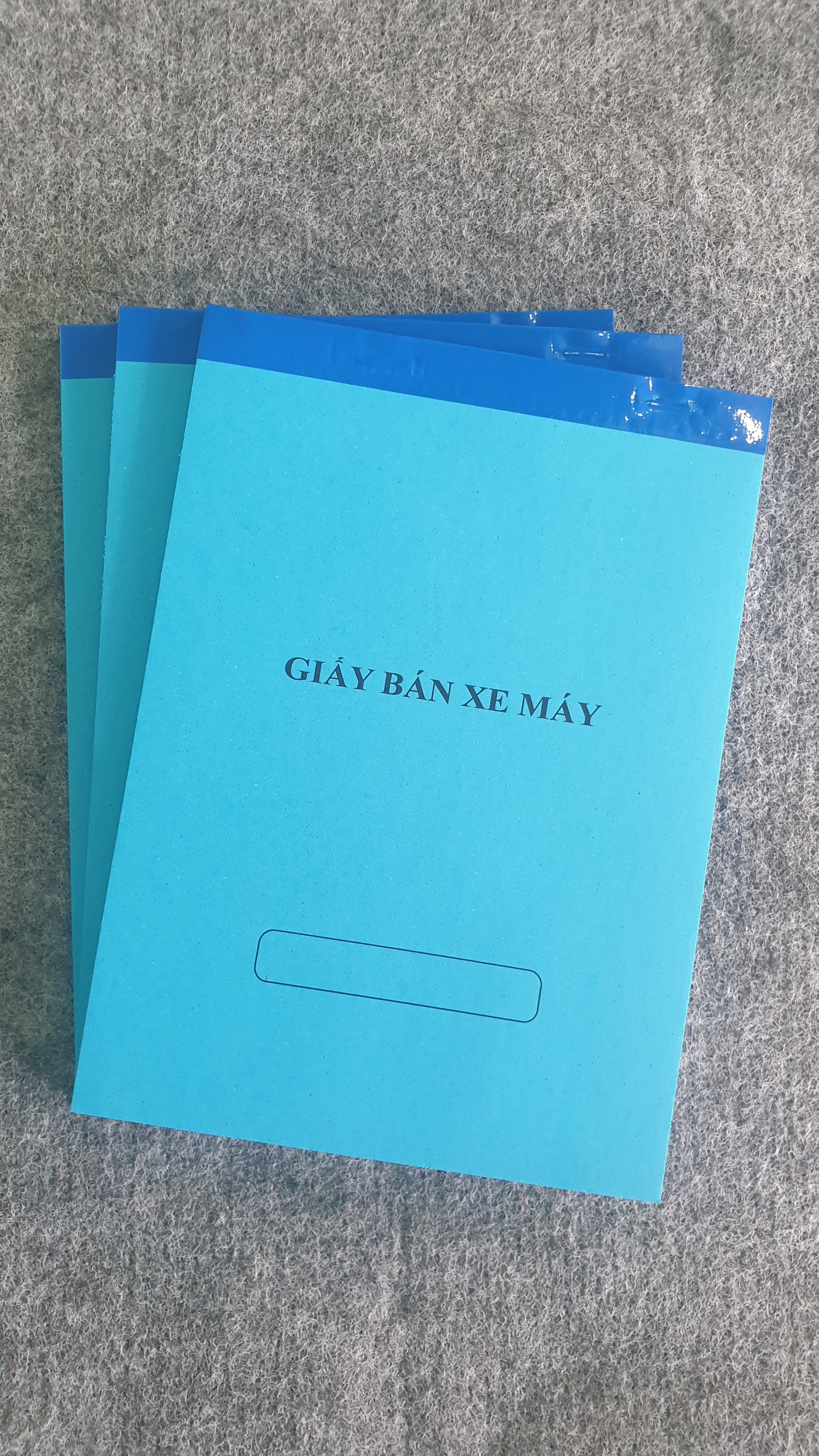 Giấy mua bán xe máy (03 quyển)