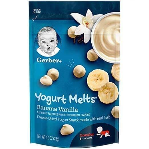 [BÉ 8 THÁNG] SỮA CHUA KHÔ GERBER CHUỐI 28GR - GABII STORE