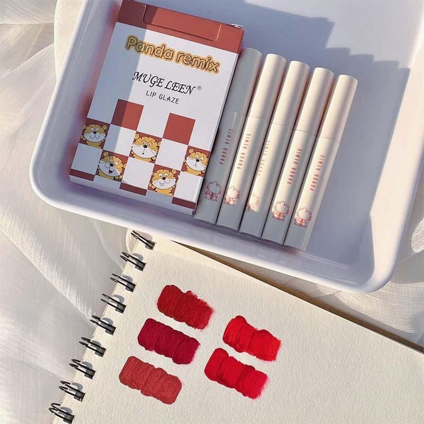 Set 5 Cây Son Kem Lì MAGIC CASA Fluffy Lip Glaze Alutech
