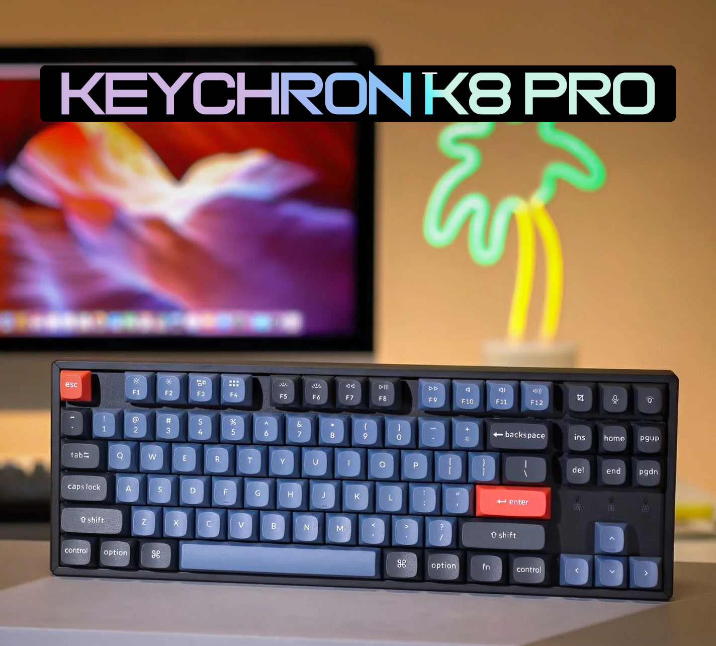 Keychron K8 Pro - Bàn phím cơ Keychron K8 Bản nhôm Hot Swap - Mạch xuôi, RGB, Hotswap