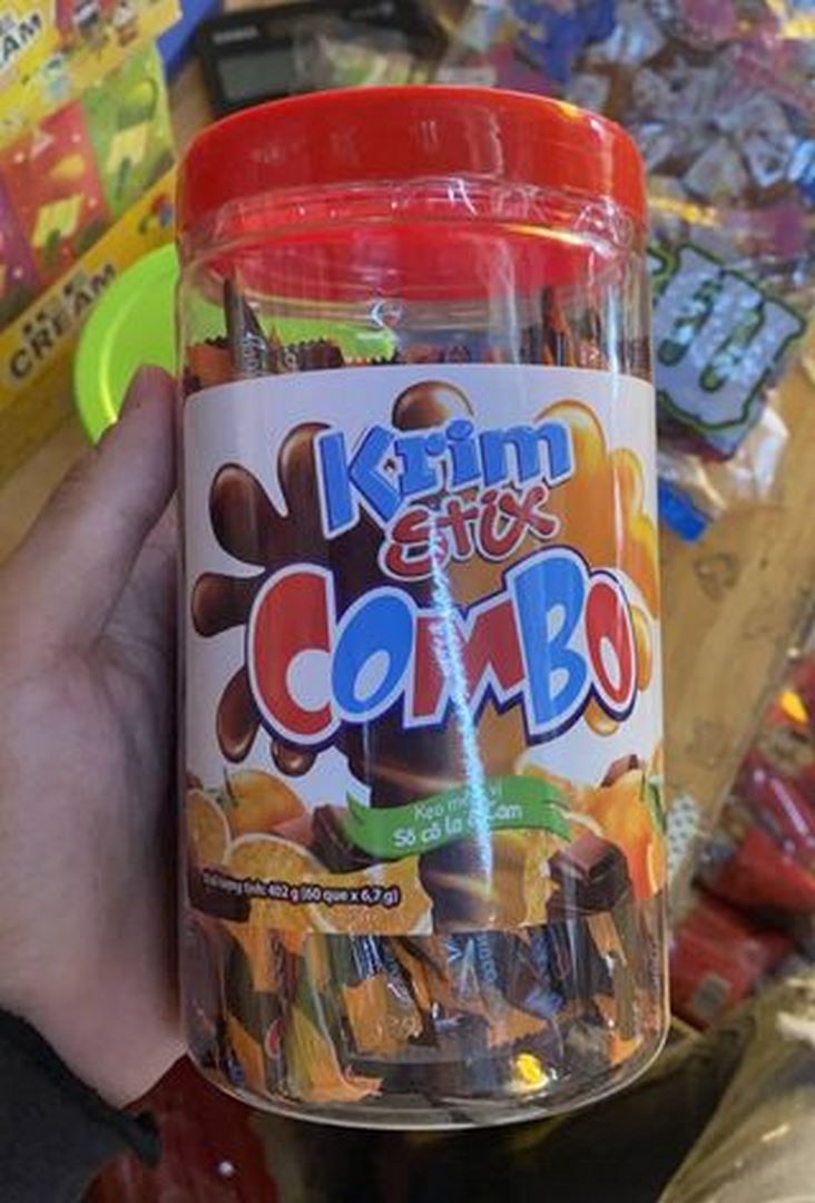 Kẹo que mềm socola cam krim stix - cực ngon 20 que