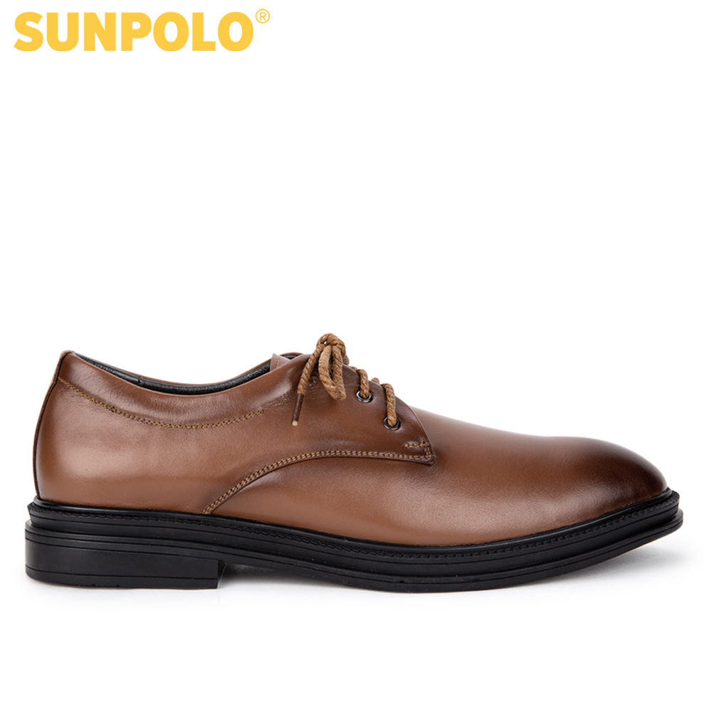Giày Nam Da Thật Công Sở SUNPOLO SPH296 (Đen, Nâu)