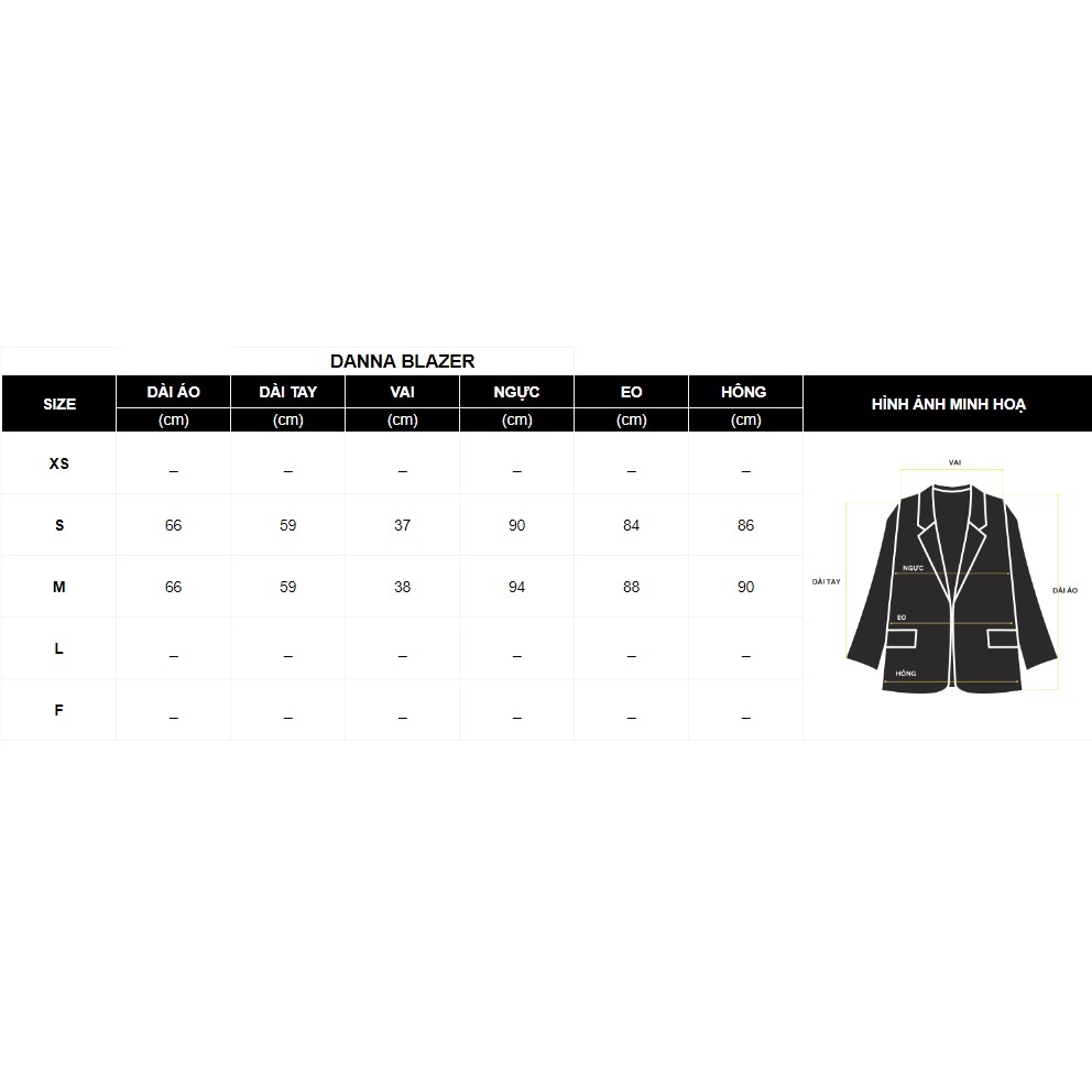 RUBIES Áo Danna Blazer