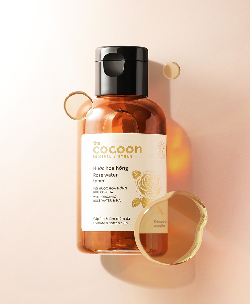 Nước hoa hồng (toner) Cocoon cấp ẩm & làm mềm da 140ml