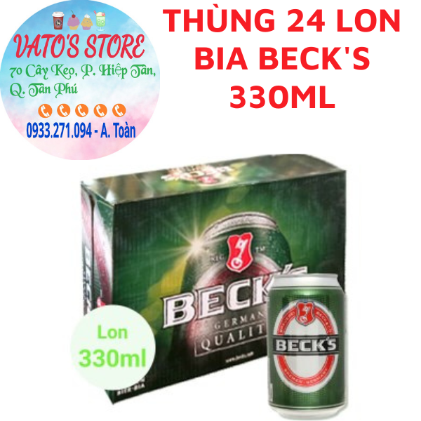 Thùng 24 Bia Beck's 330ml / Lốc 6 lon Bia Beck's 330ml