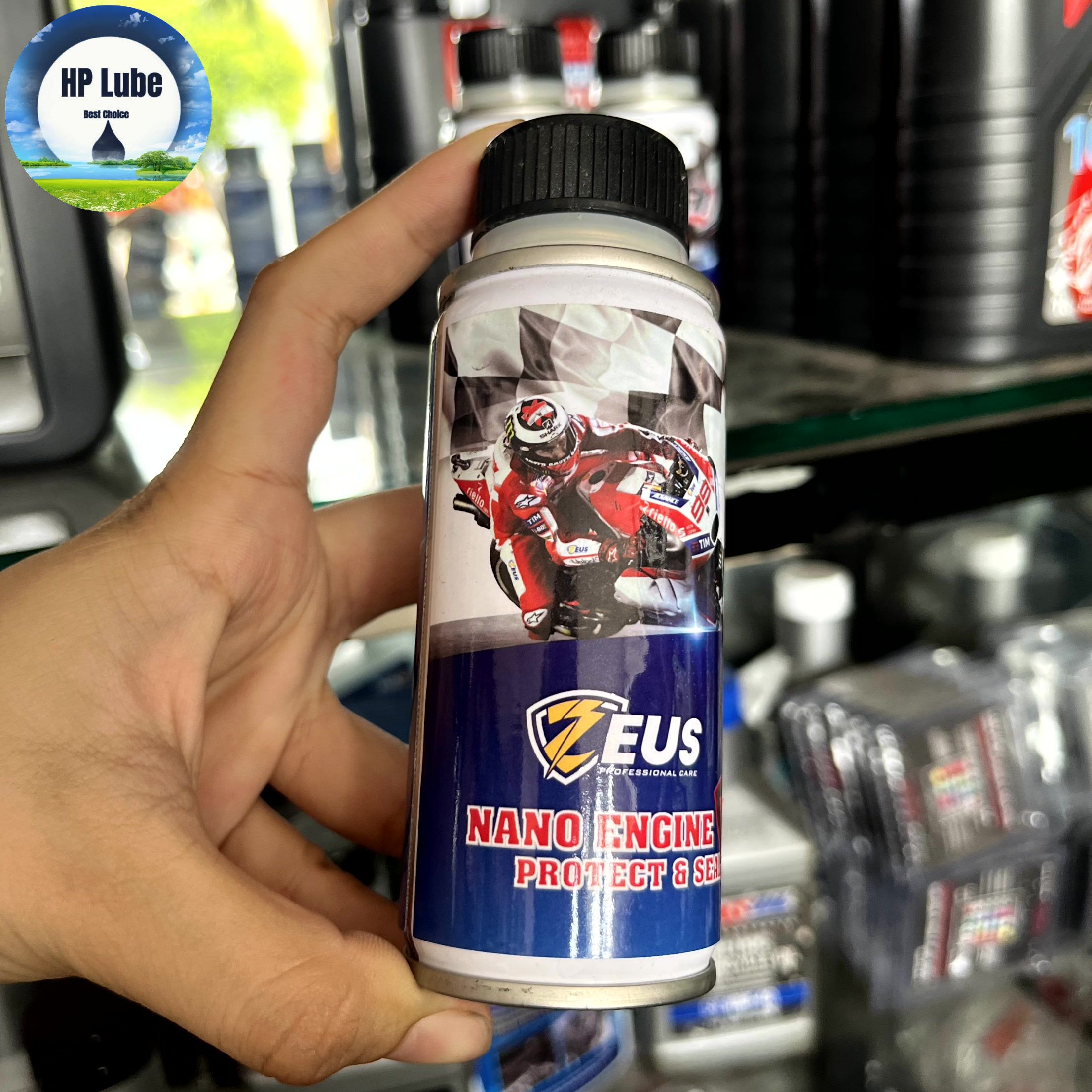 Phụ gia nhớt nano zeus phục hồi động cơ, bảo vệ động cơ engine protect & seal 50ml, vận hành êm ái- cam kết chính hãng