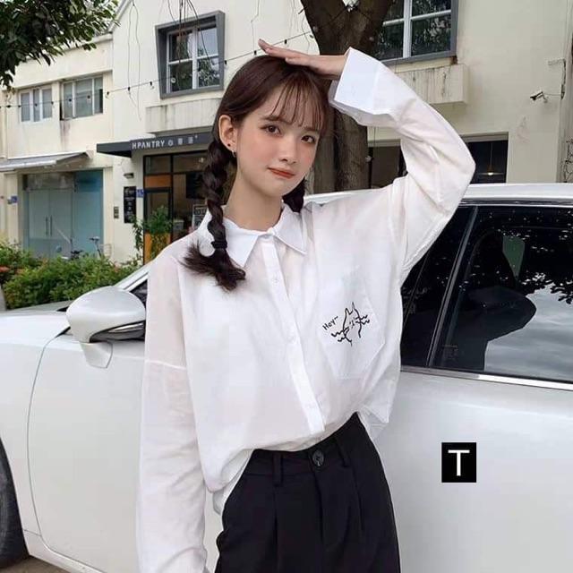 Áo sơ mi túi mèo Hey cá tính DTR0919