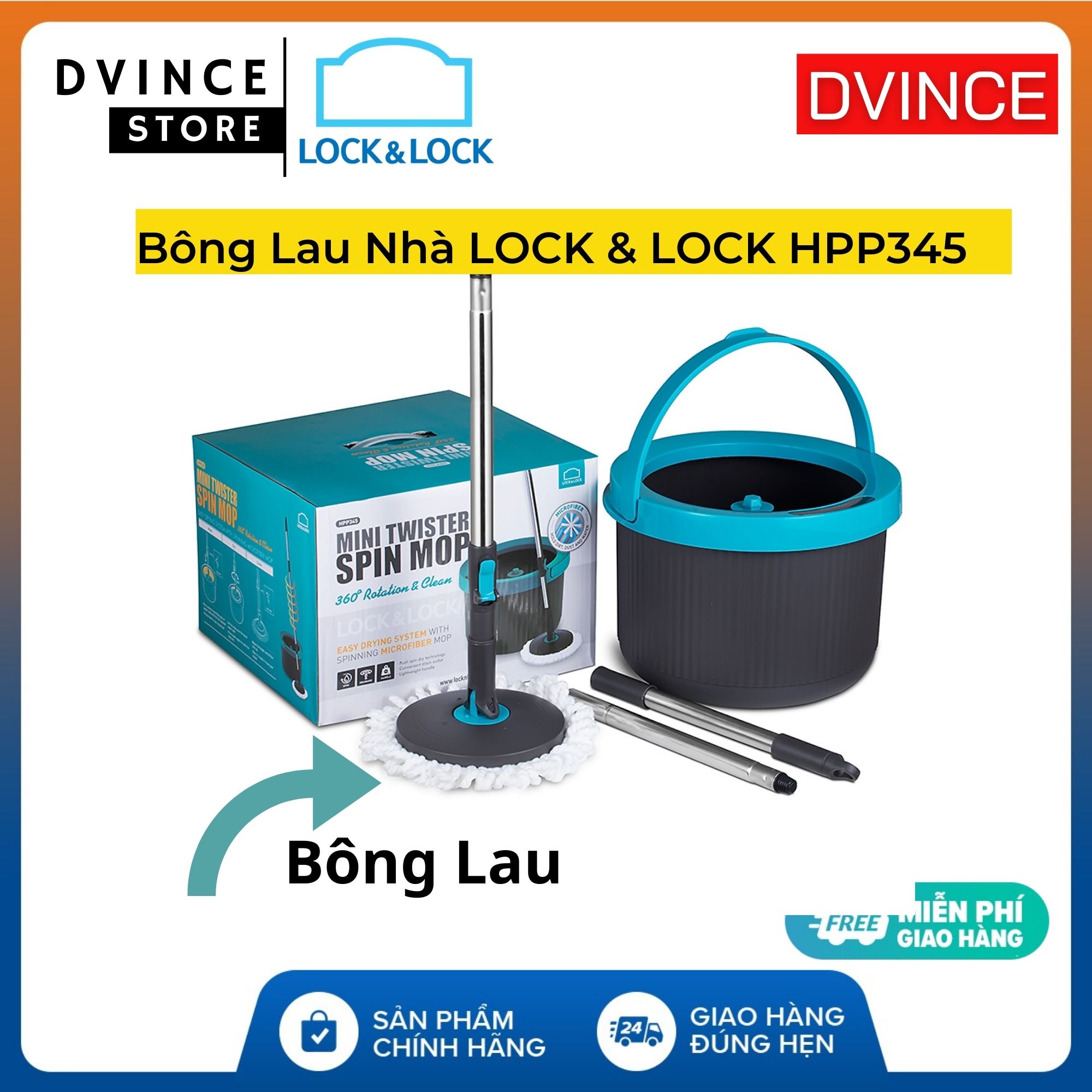 Bông lau nhà LOCK & LOCK HPP345 (Lẻ 01 Bông)