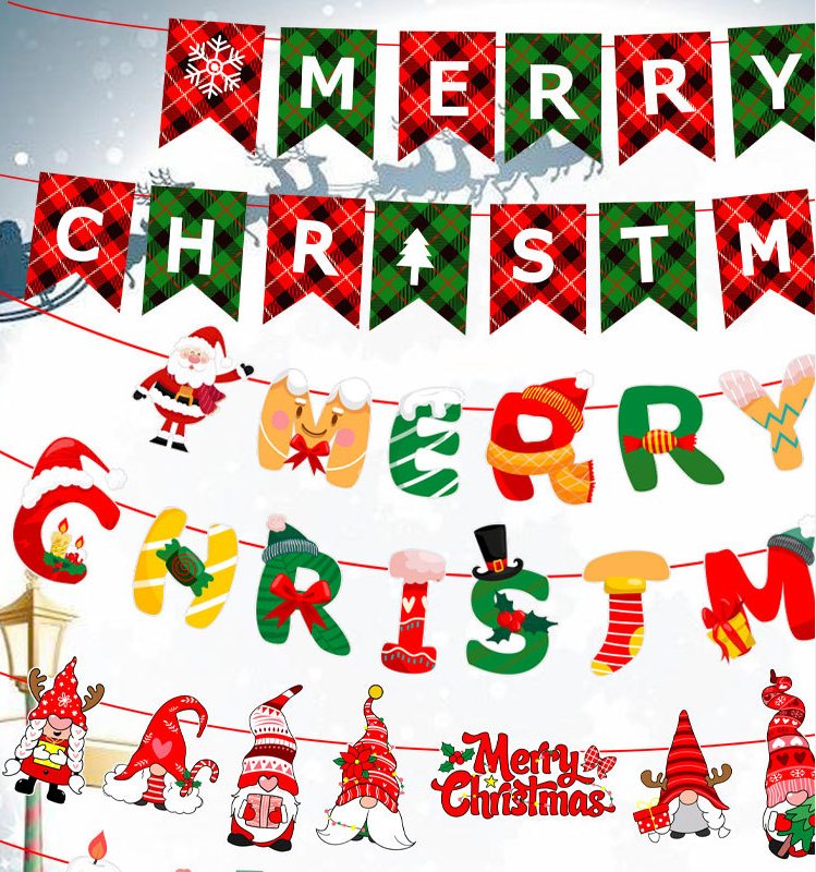 BST 01  CỜ TREO NOEL NHIỀU MẪU ...