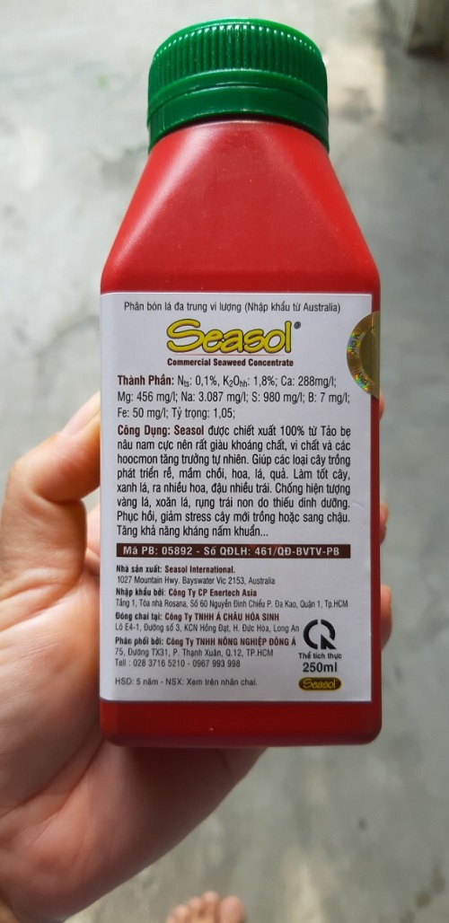Phân bón lá SEASOL - Chai 250ml