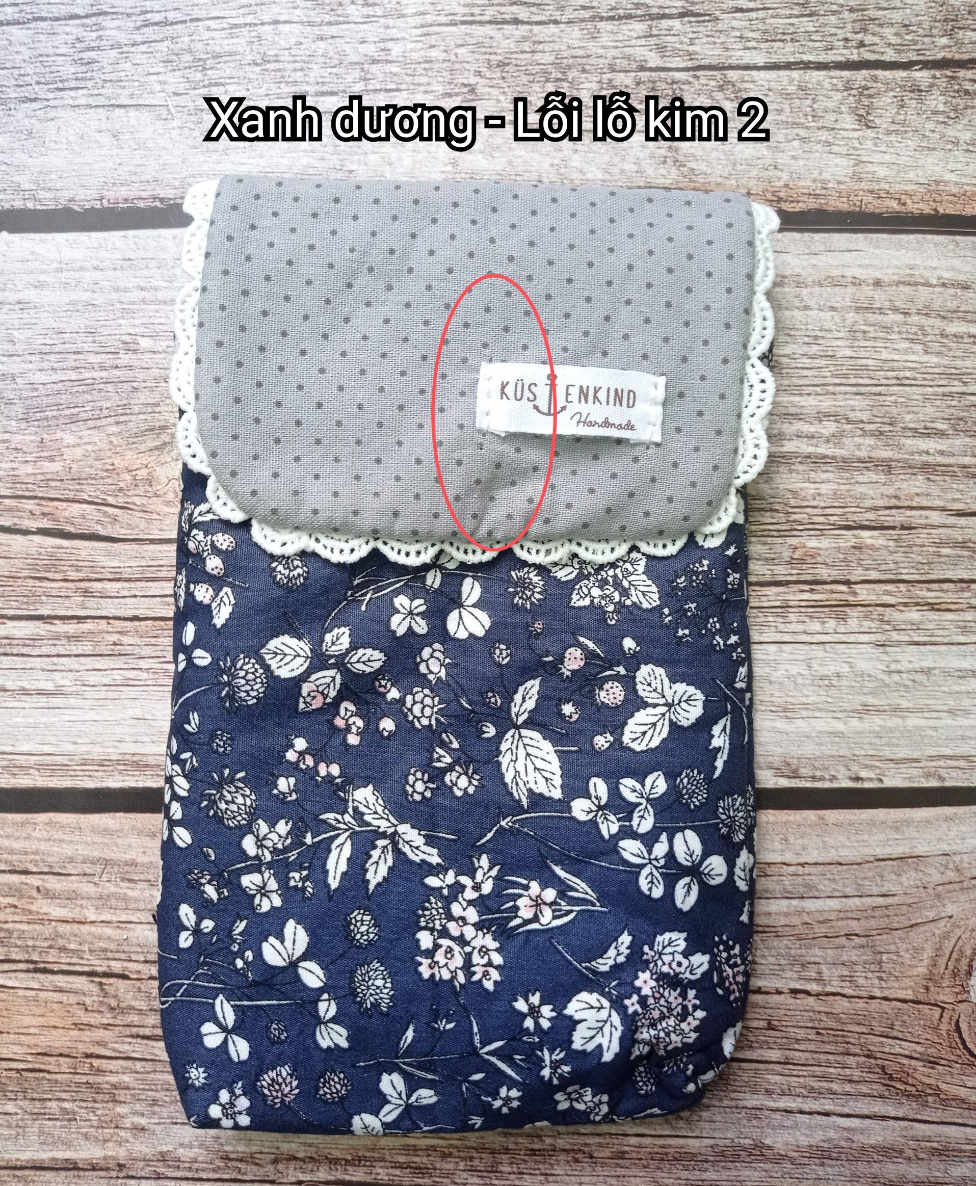 Túi điện thoại Hoa chấm bi 3 ngăn
