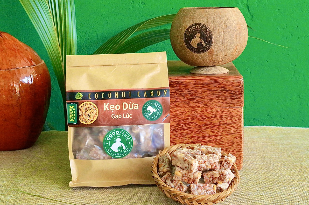 Kẹo Dừa Gạo Lứt Cocofarm ít đường