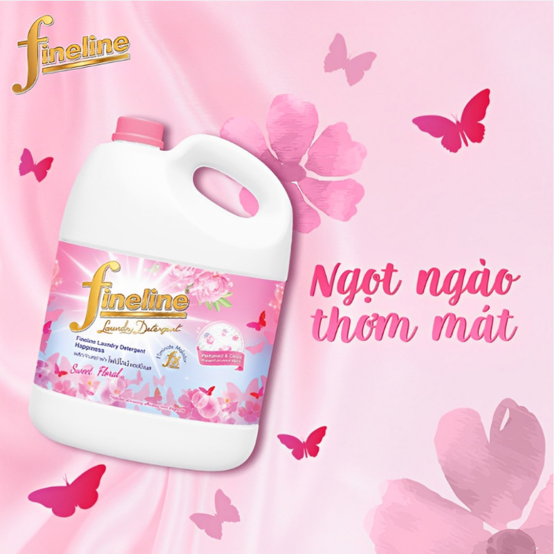 [CHÍNH HÃNG] Nước giặt xả Fineline can to 3000ml -  Công nghệ thái lan uy tín chất lượng - Nước giặt xả quần áo 2 trong 1 - lưu hương lâu, mềm dịu với da tay, không làm hư quần áo, loại bỏ vết bẩn vượt trội.../...