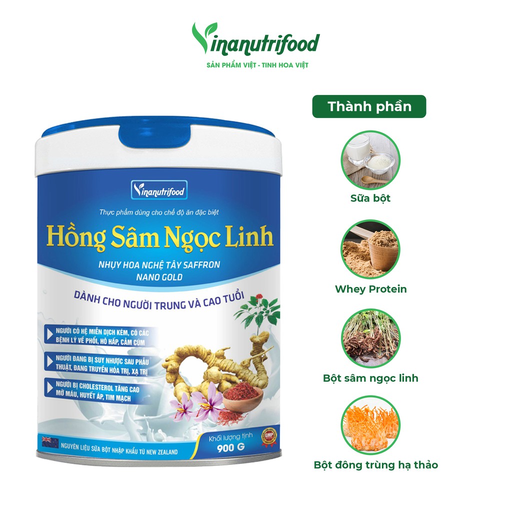 Sữa bột Hồng sâm Ngọc Linh 900g