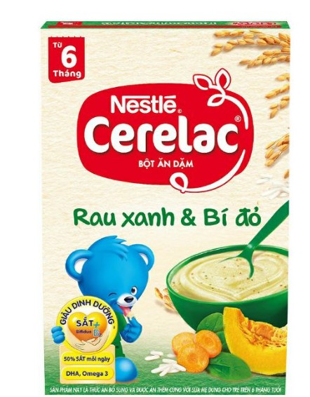 Powder food miles crelac greens and pumpkin 200g - Nestle, powder food miles for baby, powder food miles fruit vegetables for baby-rate in my store